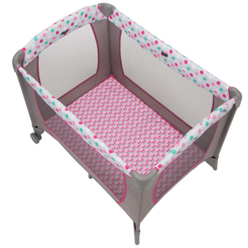 Minnie mouse play yard bassinet playpen crib diaper changer best sale